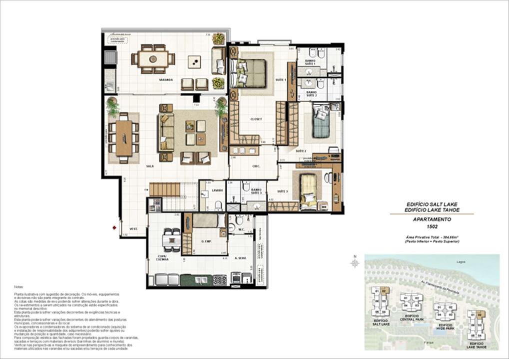 Ed. Salt Lake e Ed. Lake Tahoe - Cob. 384 m² (duplex - pav. inferior) | 360º On The Park – Barra da Tijuca - Rio de Janeiro - Rio de Janeiro Ed. Salt Lake e Ed. Lake Tahoe - Cob. 384 m² (duplex - pav. inferior) | 360º On The Park – Apartamento na Barra da Tijuca - Rio de Janeiro - Rio de Janeiro