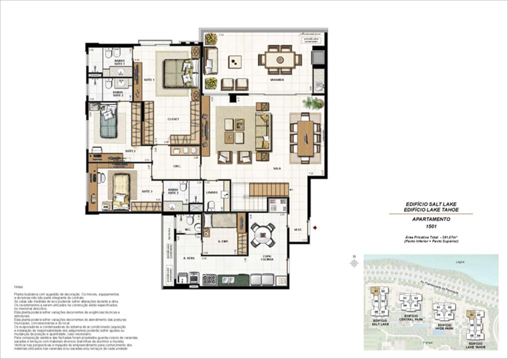 Ed. Salt Lake e Ed. Lake Tahoe - Cob. 391 m² (duplex - pav. inferior) | 360º On The Park – Barra da Tijuca - Rio de Janeiro - Rio de Janeiro Ed. Salt Lake e Ed. Lake Tahoe - Cob. 391 m² (duplex - pav. inferior) | 360º On The Park – Apartamento na Barra da Tijuca - Rio de Janeiro - Rio de Janeiro