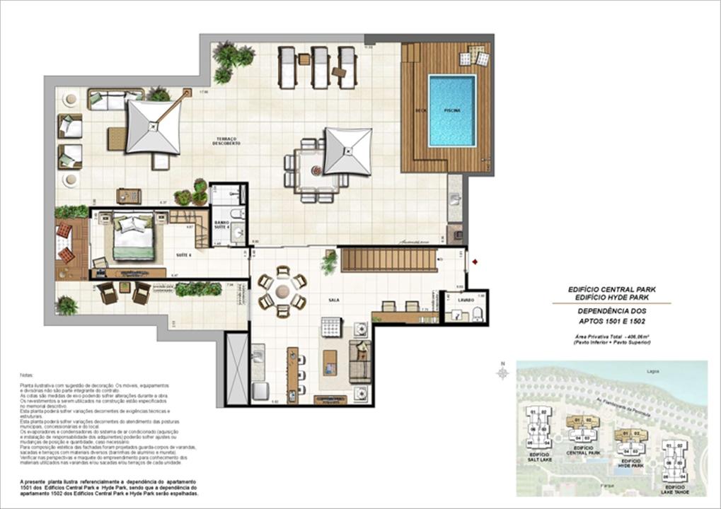 Ed. Central Park e Ed. Hyde Park - Cob. 406 m² (duplex - pav. superior) | 360º On The Park – Barra da Tijuca - Rio de Janeiro - Rio de Janeiro Ed. Central Park e Ed. Hyde Park - Cob. 406 m² (duplex - pav. superior) | 360º On The Park – Apartamento na Barra da Tijuca - Rio de Janeiro - Rio de Janeiro