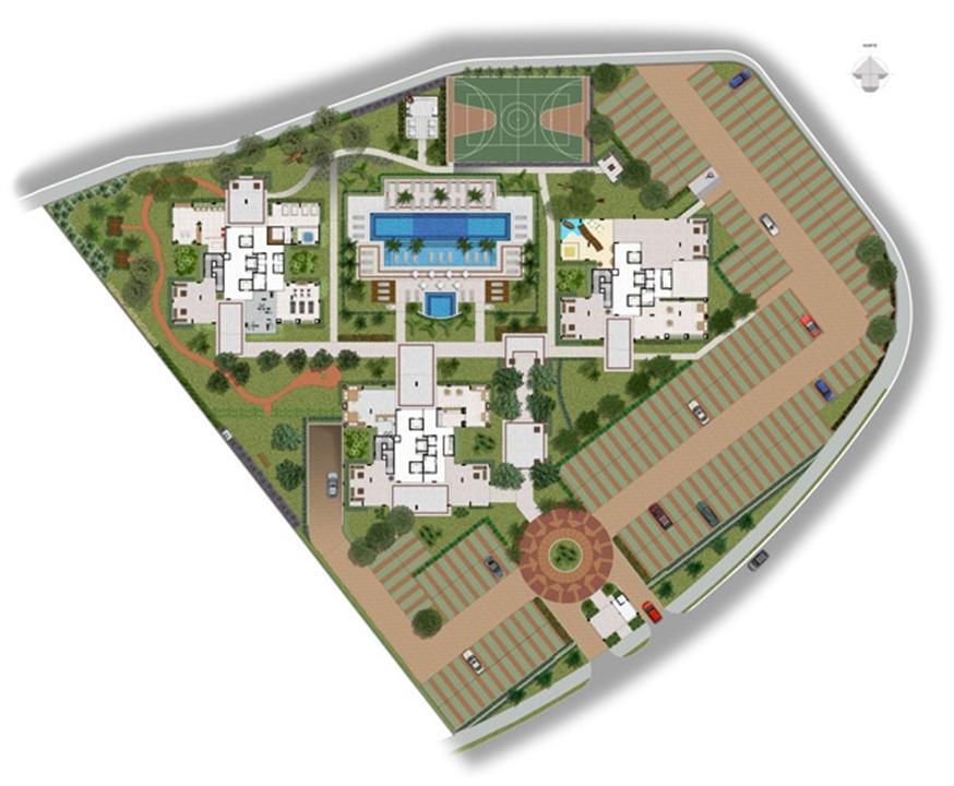 Implantação | Jardim de Andaluzia – Altos do Calhau - São Luís - Maranhão Implantação | Jardim de Andaluzia – Apartamento em Altos do Calhau - São Luís - Maranhão