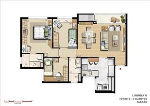 83 m² privativos   3 Dormitórios com Suíte   Padrão | Cennario Lindóia – Apartamento no  Jardim Lindóia - Porto Alegre - Rio Grande do Sul