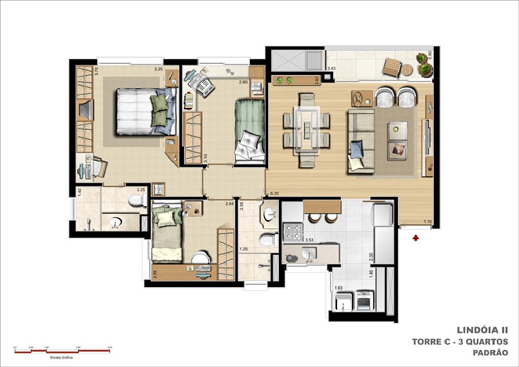 83 m² privativos 3 Dormitórios com Suíte Padrão | Cennario Lindóia – Jardim Lindóia - Porto Alegre - Rio Grande do Sul 83 m² privativos 3 Dormitórios com Suíte Padrão | Cennario Lindóia – Apartamento no Jardim Lindóia - Porto Alegre - Rio Grande do Sul