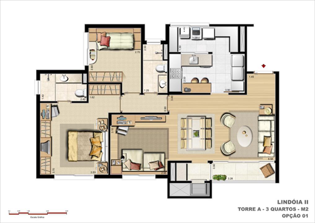 95 m² privativos Opção 2 Dormitórios com Suíte + Living Estendido | Cennario Lindóia – Jardim Lindóia - Porto Alegre - Rio Grande do Sul 95 m² privativos Opção 2 Dormitórios com Suíte + Living Estendido | Cennario Lindóia – Apartamento no Jardim Lindóia - Porto Alegre - Rio Grande do Sul