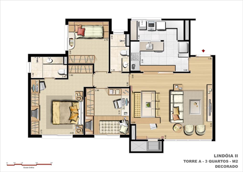 95 m² privativos Opção Sugestão de Decoração | Cennario Lindóia – Jardim Lindóia - Porto Alegre - Rio Grande do Sul 95 m² privativos Opção Sugestão de Decoração | Cennario Lindóia – Apartamento no Jardim Lindóia - Porto Alegre - Rio Grande do Sul