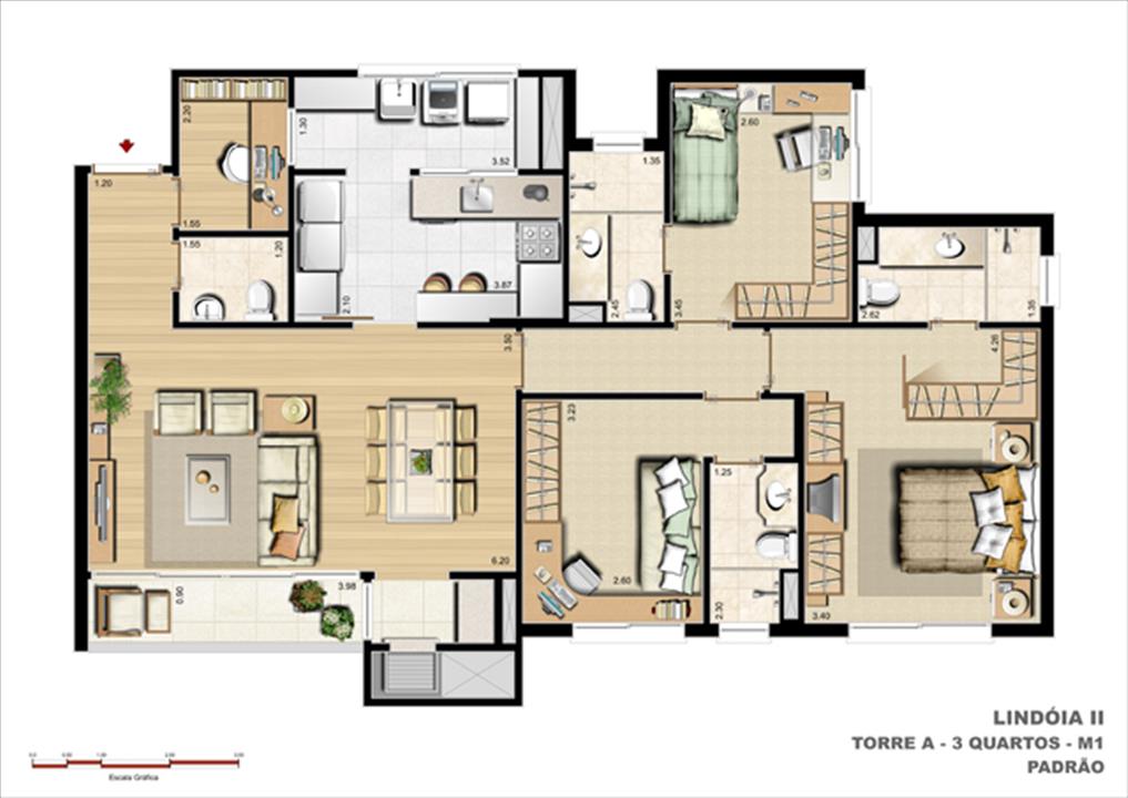 113 m² privativos 3 Suítes + Gabinete + Lavabo Padrão | Cennario Lindóia – Jardim Lindóia - Porto Alegre - Rio Grande do Sul 113 m² privativos 3 Suítes + Gabinete + Lavabo Padrão | Cennario Lindóia – Apartamento no Jardim Lindóia - Porto Alegre - Rio Grande do Sul