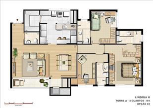 113 m² privativos   Opção 3 Suítes + Gabinete + Despensa | Cennario Lindóia – Apartamento no  Jardim Lindóia - Porto Alegre - Rio Grande do Sul