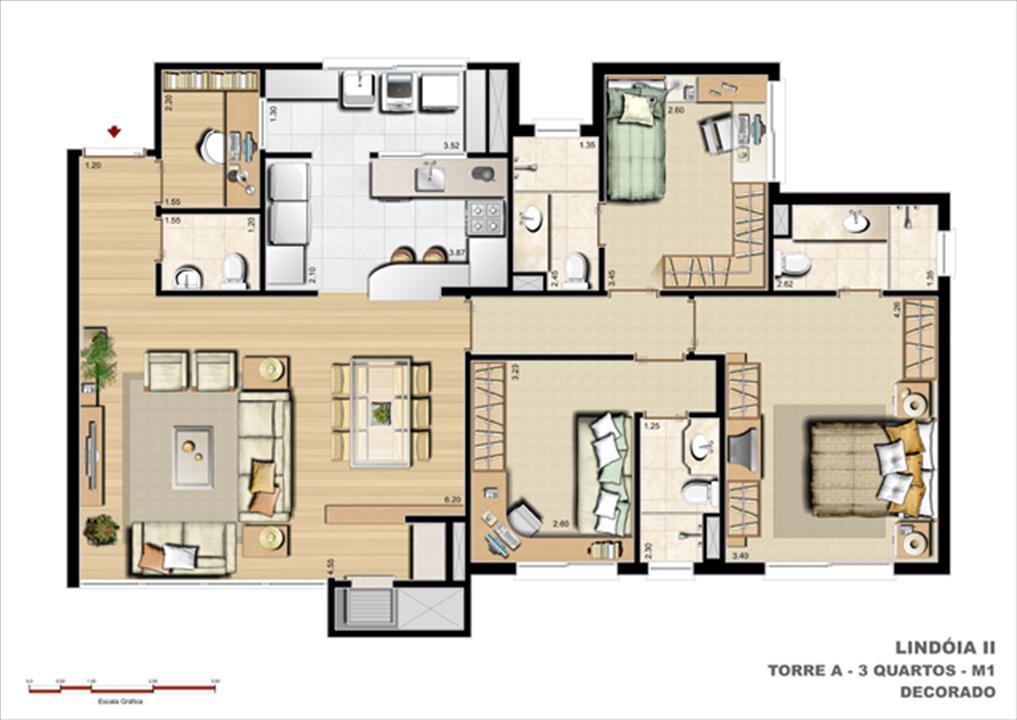 113 m² privativos Opção Sugestão de Decoração | Cennario Lindóia – Jardim Lindóia - Porto Alegre - Rio Grande do Sul 113 m² privativos Opção Sugestão de Decoração | Cennario Lindóia – Apartamento no Jardim Lindóia - Porto Alegre - Rio Grande do Sul