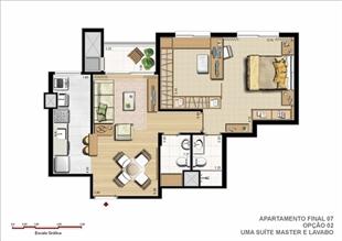 62 m² privativos – Opção Suíte Master e Lavabo | Gran Vita Clube Residencial – Apartamento  Próximo ao Iguatemi - Porto Alegre - Rio Grande do Sul
