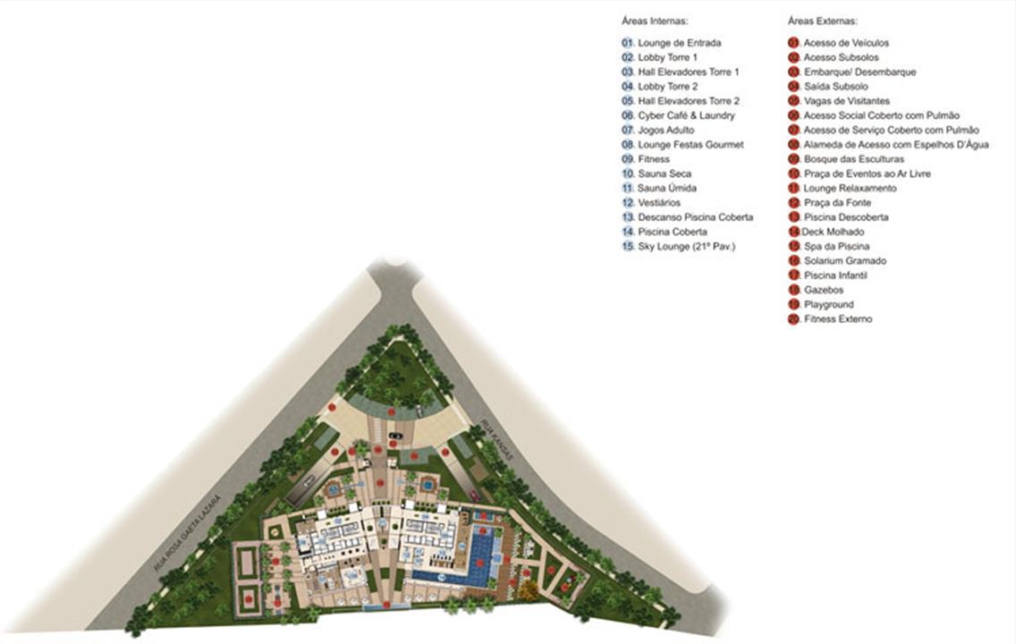 Implantação | Thera Residence – Berrini - São Paulo - São Paulo Implantação | Thera Residence – Apartamento na Berrini - São Paulo - São Paulo