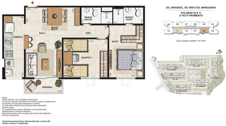 Imagem Planta | Floris Bosque Residencial – Apartamento em  Jacarepaguá - Rio de Janeiro - Rio de Janeiro