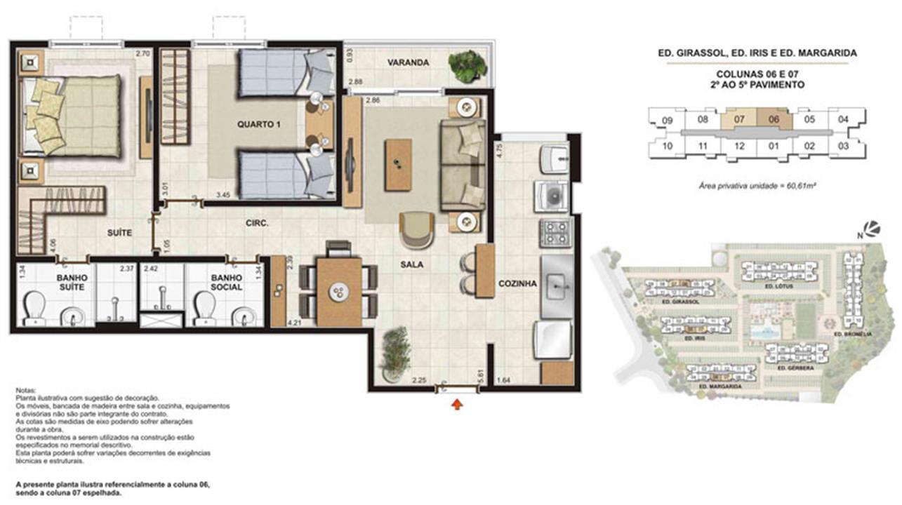 Imagem Planta | Floris Bosque Residencial – Jacarepaguá - Rio de Janeiro - Rio de Janeiro Imagem Planta | Floris Bosque Residencial – Apartamento em Jacarepaguá - Rio de Janeiro - Rio de Janeiro