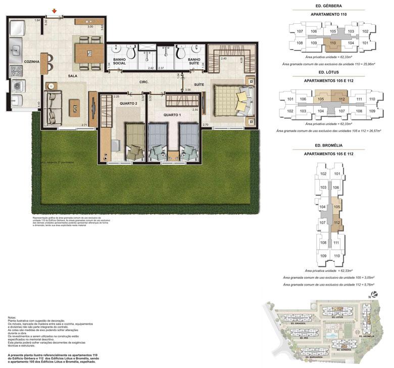 Imagem Planta | Floris Bosque Residencial – Apartamento em  Jacarepaguá - Rio de Janeiro - Rio de Janeiro