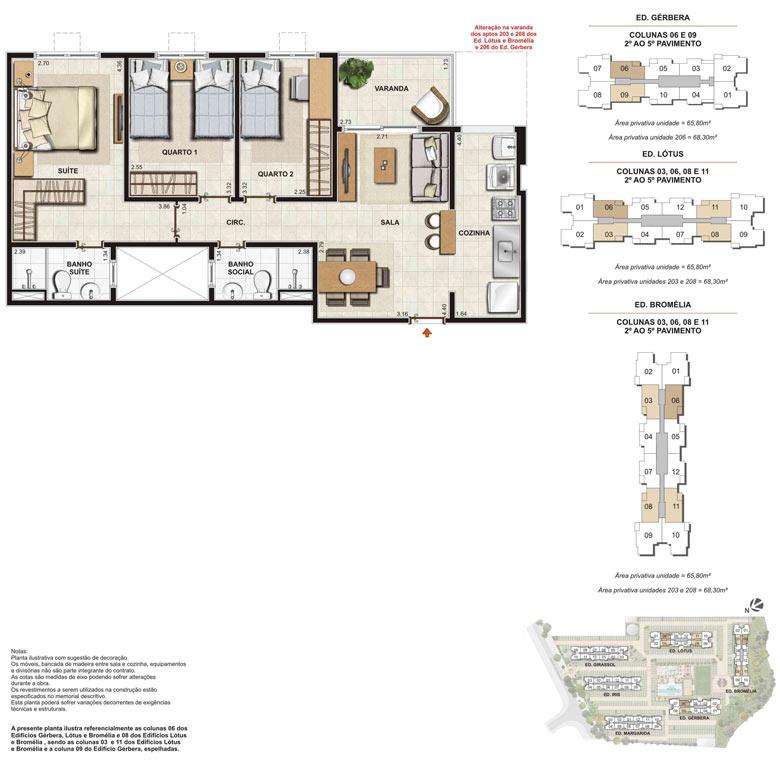 Imagem Planta | Floris Bosque Residencial – Apartamento em  Jacarepaguá - Rio de Janeiro - Rio de Janeiro