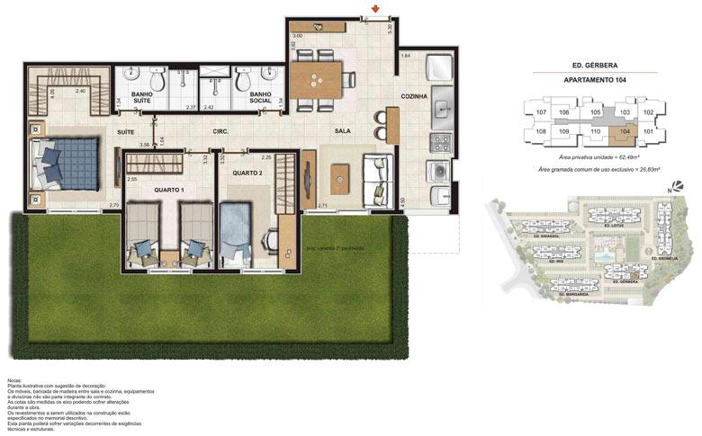 Imagem Planta | Floris Bosque Residencial – Apartamento em  Jacarepaguá - Rio de Janeiro - Rio de Janeiro