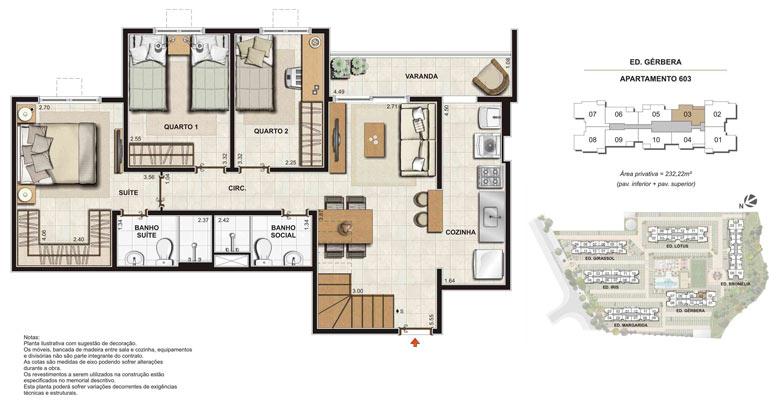 Imagem Planta | Floris Bosque Residencial – Apartamento em  Jacarepaguá - Rio de Janeiro - Rio de Janeiro