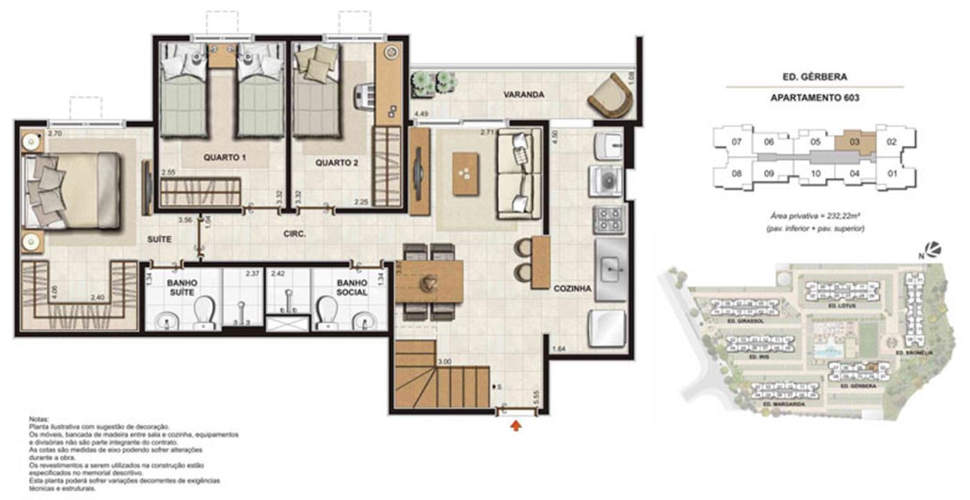 Imagem Planta | Floris Bosque Residencial – Jacarepaguá - Rio de Janeiro - Rio de Janeiro Imagem Planta | Floris Bosque Residencial – Apartamento em Jacarepaguá - Rio de Janeiro - Rio de Janeiro