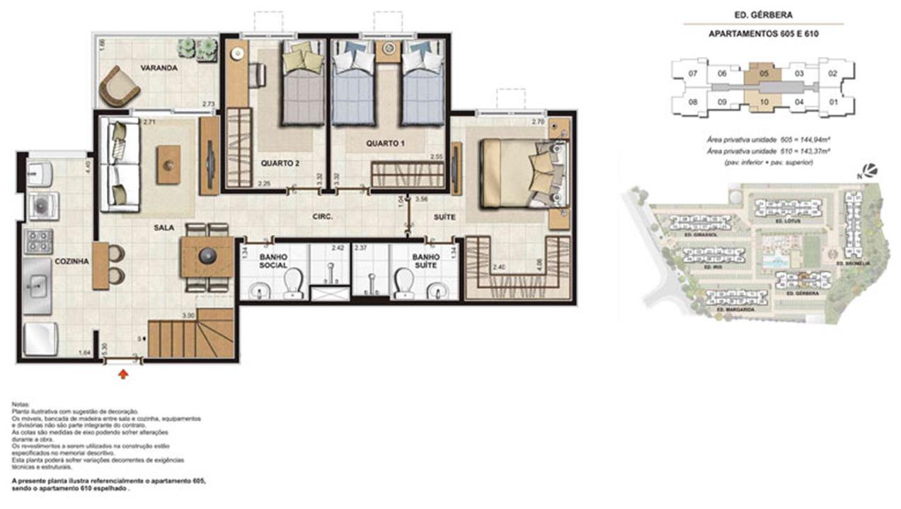 Imagem Planta | Floris Bosque Residencial – Jacarepaguá - Rio de Janeiro - Rio de Janeiro Imagem Planta | Floris Bosque Residencial – Apartamento em Jacarepaguá - Rio de Janeiro - Rio de Janeiro