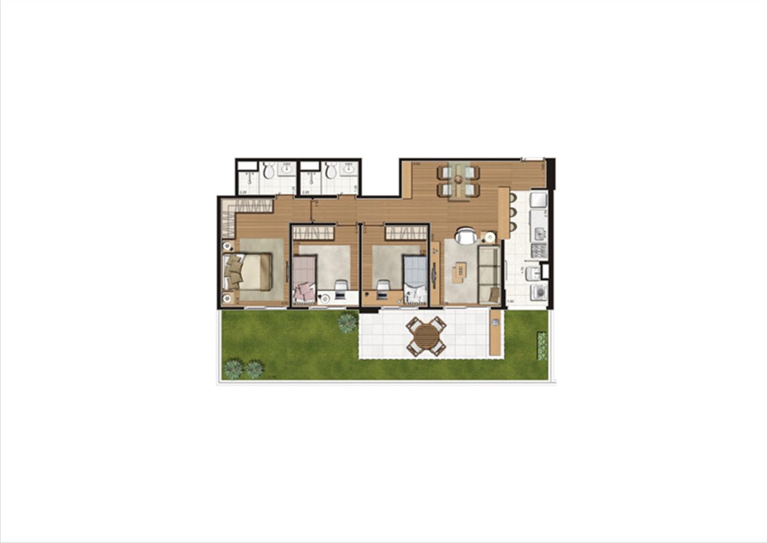Planta Giardino 110 m² 03.11.10 | Luzes da Mooca - Portale Mattino – Apartamento na  Mooca - São Paulo - São Paulo