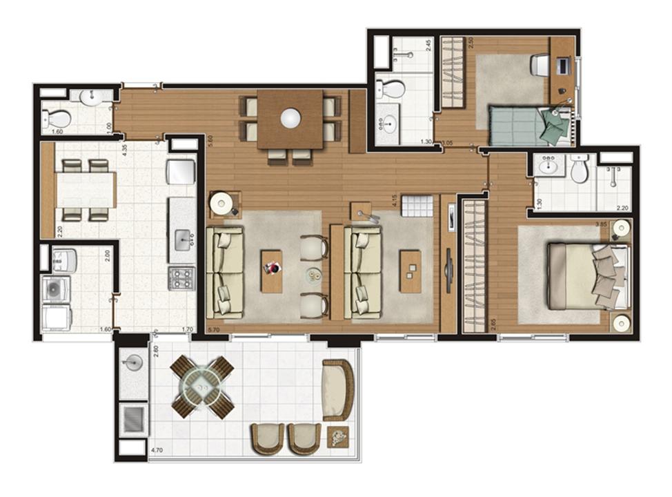Planta-opção apartamento 100 m² privativos 2 suítes | Luzes da Mooca - Portale Mattino – Mooca - São Paulo - São Paulo Planta-opção apartamento 100 m² privativos 2 suítes | Luzes da Mooca - Portale Mattino – Apartamento na Mooca - São Paulo - São Paulo