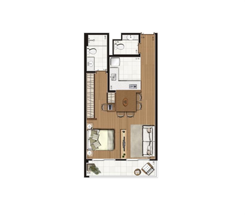 Planta-tipo apartamento de 50 m² privativos ? finais 2 e 7 | Luzes da Mooca - Spazio Lume – Mooca - São Paulo - São Paulo Planta-tipo apartamento de 50 m² privativos ? finais 2 e 7 | Luzes da Mooca - Spazio Lume – Apartamento na Mooca - São Paulo - São Paulo