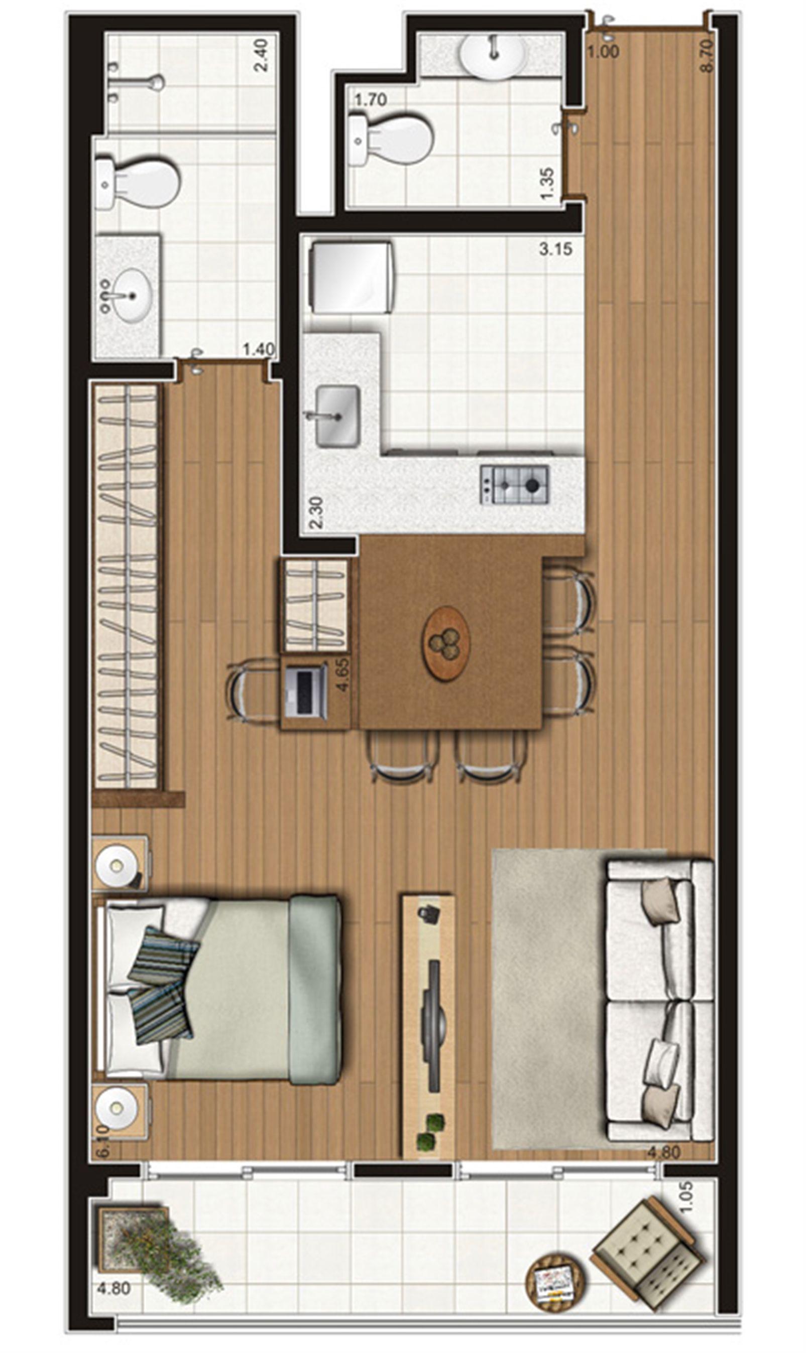 Planta-tipo apartamento de 50 m² privativos ? finais 3, 6, 10, 11, 14 e 15 | Luzes da Mooca - Spazio Lume – Mooca - São Paulo - São Paulo Planta-tipo apartamento de 50 m² privativos ? finais 3, 6, 10, 11, 14 e 15 | Luzes da Mooca - Spazio Lume – Apartamento na Mooca - São Paulo - São Paulo