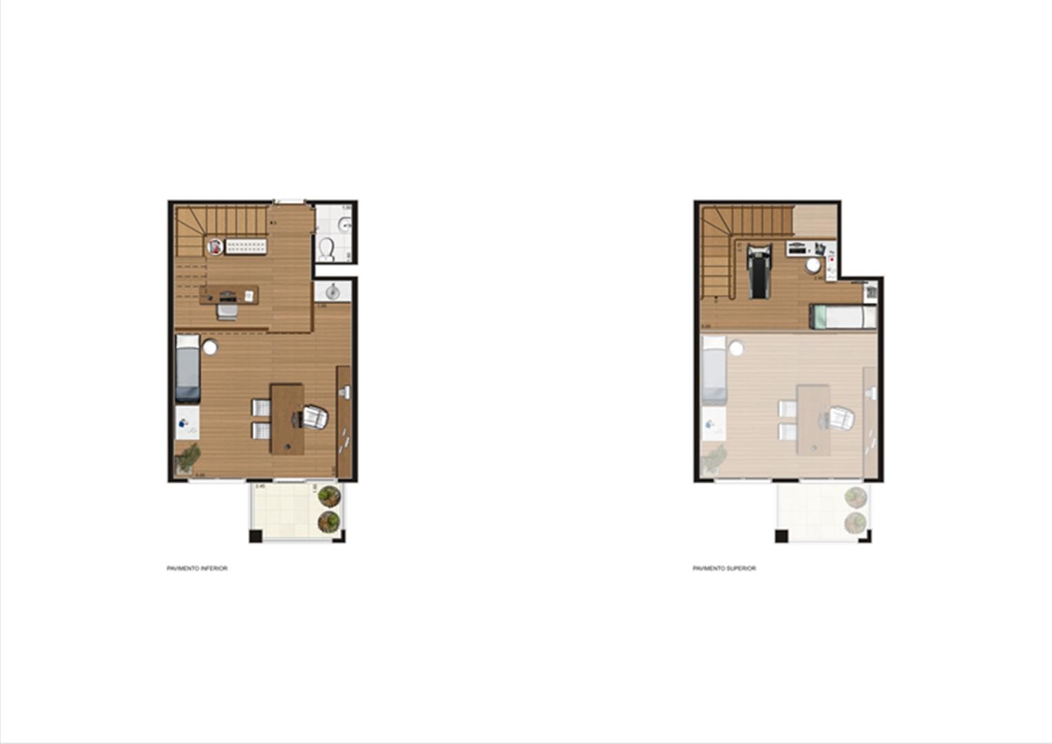 Duplex de 57 m² Final 5 | Luzes da Mooca - Atrio Giorno – Salas Comerciais na  Mooca - São Paulo - São Paulo