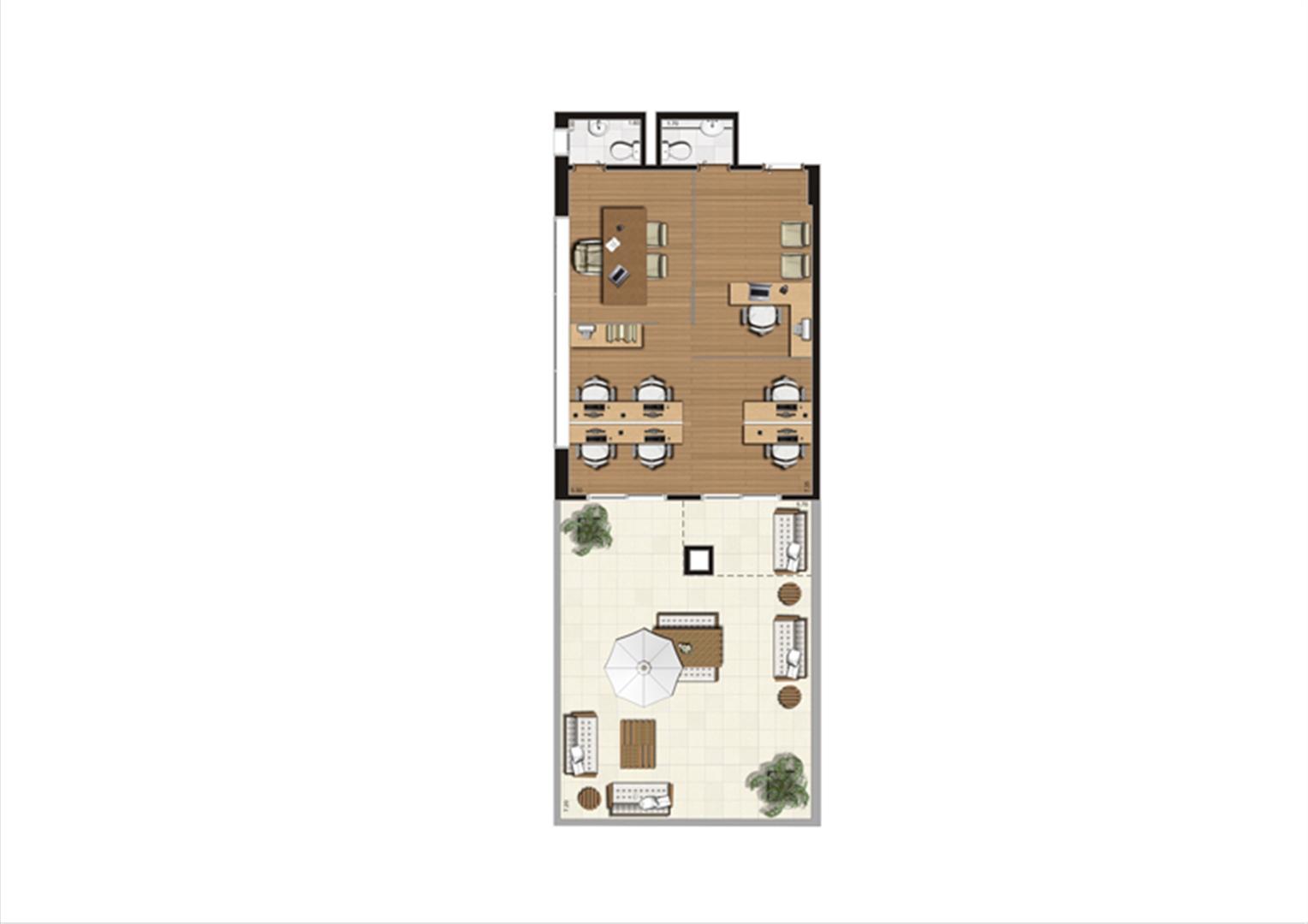 Giardino de 92 m² Final 10 | Luzes da Mooca - Atrio Giorno – Salas Comerciais na  Mooca - São Paulo - São Paulo