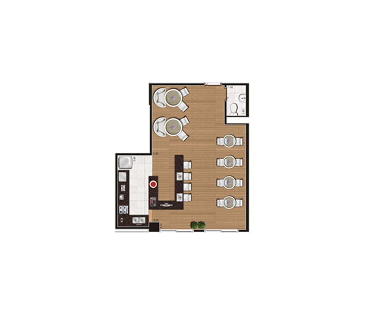 Loja de 50 m² Final 6 | Luzes da Mooca - Atrio Giorno – Salas Comerciais na  Mooca - São Paulo - São Paulo