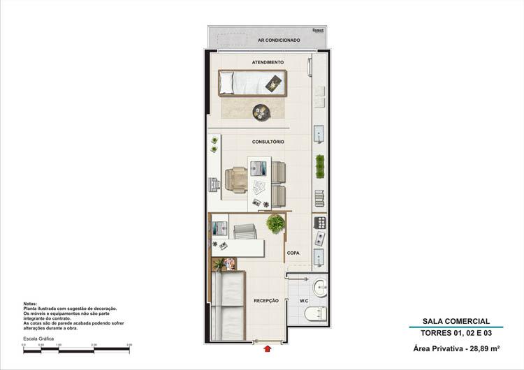 Sala comercial torres 1, 2 e 3 | Nova América Offices – Salas Comerciais no  Nova América - Rio de Janeiro - Rio de Janeiro