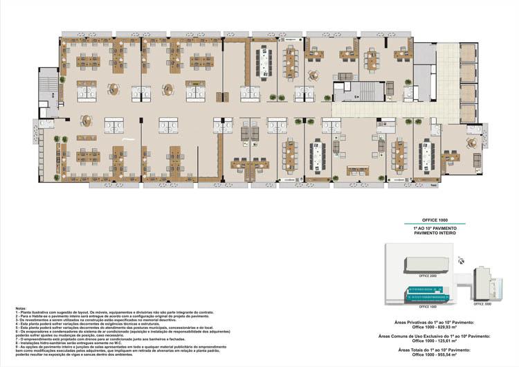 Pavimento livre torre 1 e 2 | Nova América Offices – Salas Comerciais no  Nova América - Rio de Janeiro - Rio de Janeiro