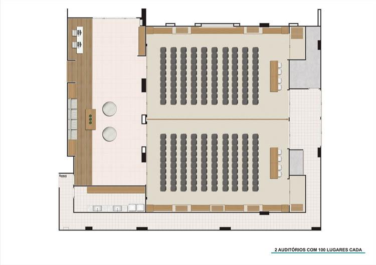 Auditório 02 | Nova América Offices – Salas Comerciais no  Nova América - Rio de Janeiro - Rio de Janeiro