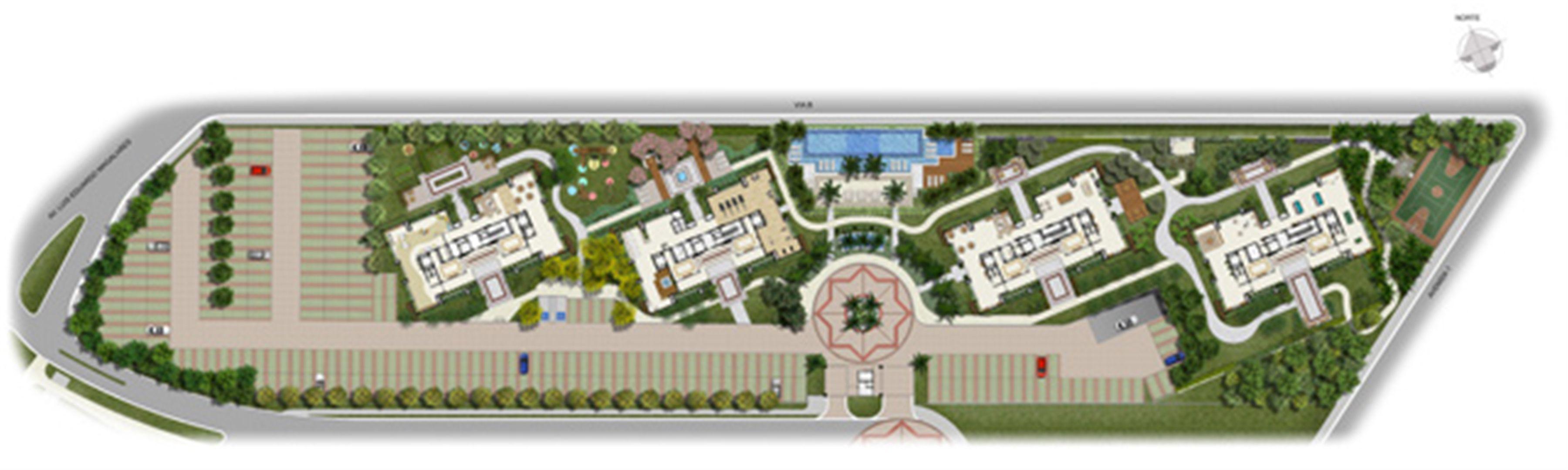 Perspectiva Ilustrada da Implantação | Jardim de Vêneto – Apartamento em  Altos do Calhau - São Luís - Maranhão