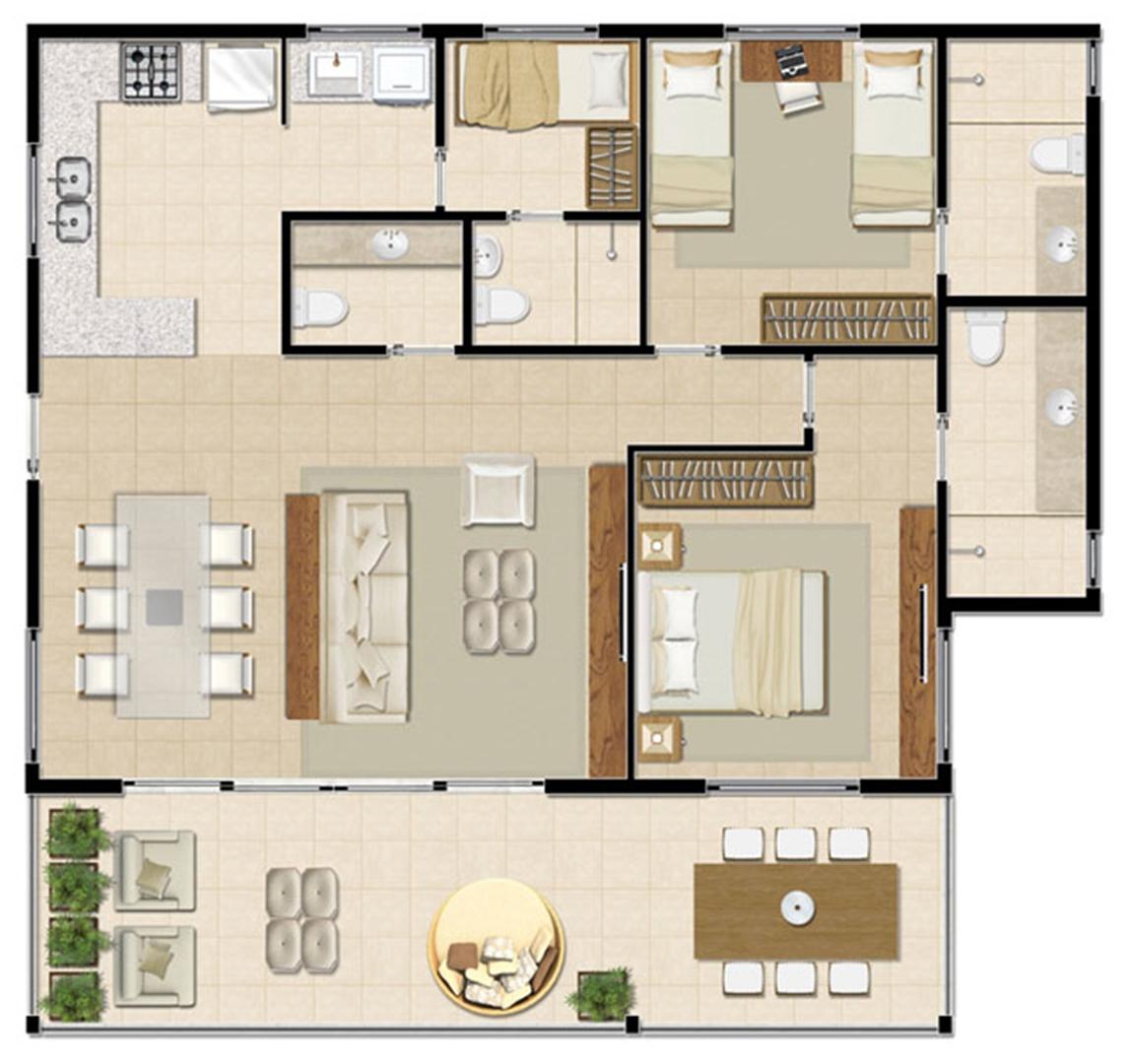 Bangalô Superior - 112 m² | Mandara Lanai – Apartamento no  Porto das Dunas - Aquiraz - Ceará