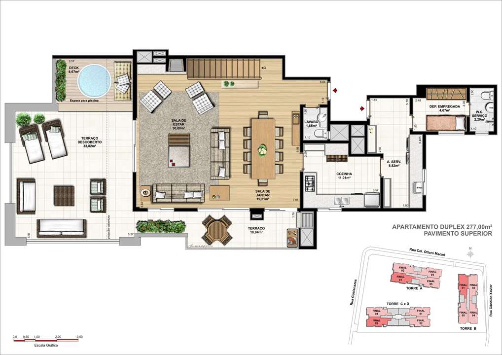 Duplex Superior | WestSide Comfort Residences – Vila Izabel - Curitiba - Paraná Duplex Superior | WestSide Comfort Residences – Apartamento no Vila Izabel - Curitiba - Paraná