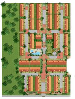Perspectiva ilustrada da Estrutura e Lazer | Jardim do Lago Clube Residencial – Casa no  Jardim do Lago - Canoas - Rio Grande do Sul