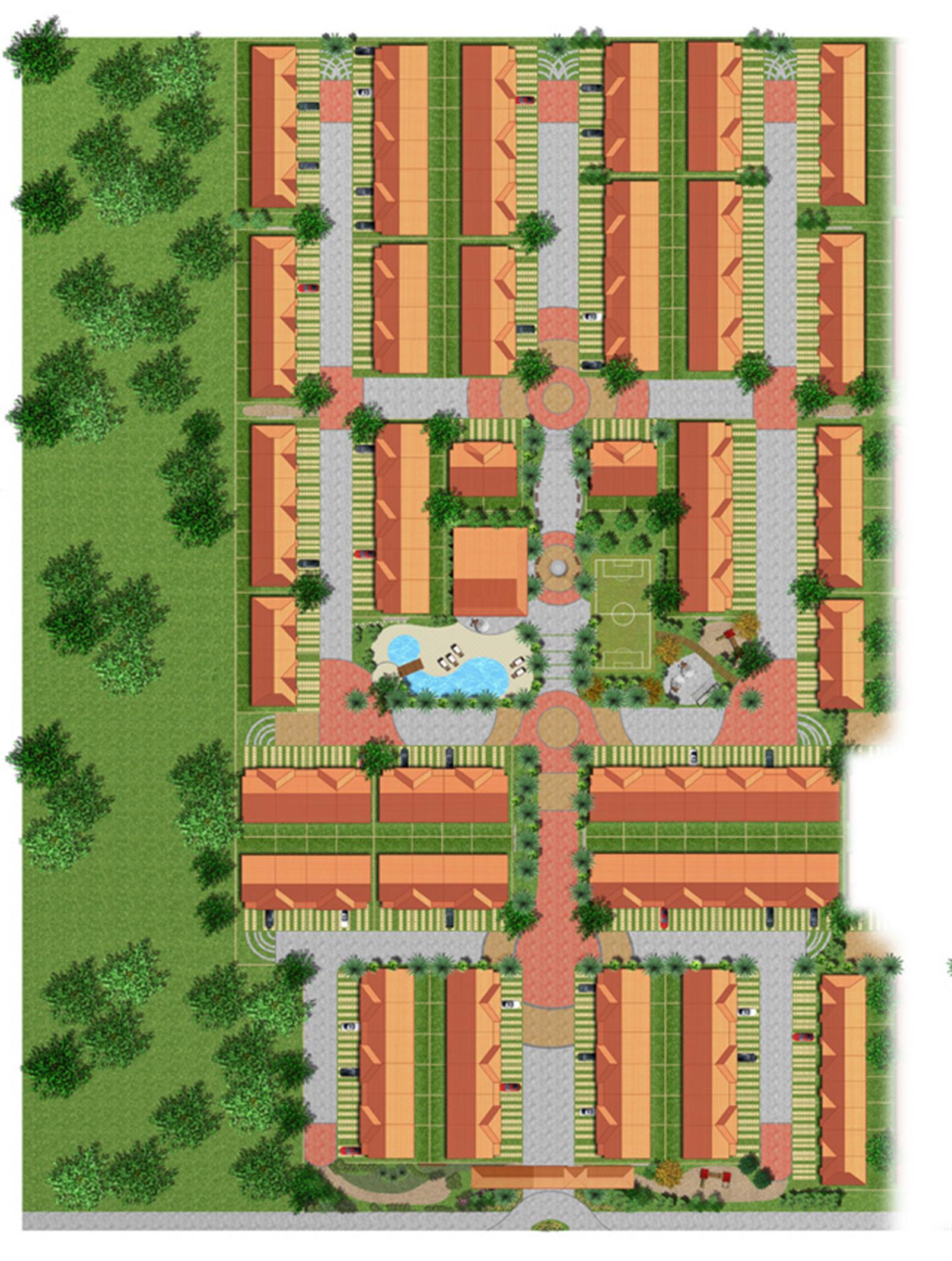Perspectiva ilustrada da Estrutura e Lazer | Jardim do Lago Clube Residencial – Jardim do Lago - Canoas - Rio Grande do Sul Perspectiva ilustrada da Estrutura e Lazer | Jardim do Lago Clube Residencial – Casa no Jardim do Lago - Canoas - Rio Grande do Sul