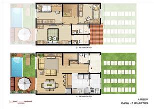 Casa Allegro Planta padrão   3 dorm. com suíte | Jardim do Lago Clube Residencial – Casa no  Jardim do Lago - Canoas - Rio Grande do Sul
