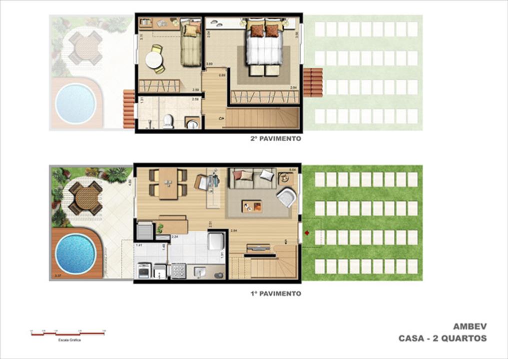 Casa Florida Planta padrão 2 dorm | Jardim do Lago Clube Residencial – Jardim do Lago - Canoas - Rio Grande do Sul Casa Florida Planta padrão 2 dorm | Jardim do Lago Clube Residencial – Casa no Jardim do Lago - Canoas - Rio Grande do Sul