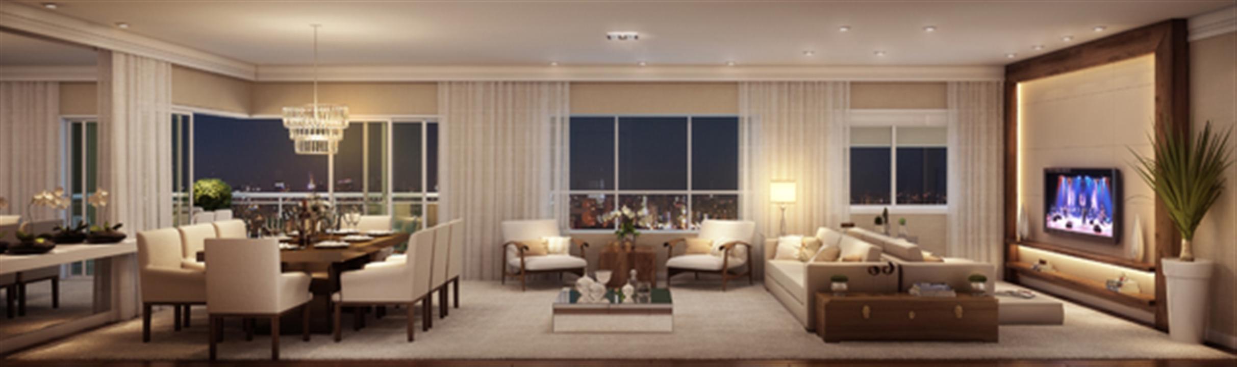 Sala de Estar | Blanc Campo Belo – Apartamento	no  Campo Belo - São Paulo - São Paulo