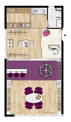 Modelo Ateliê de Moda - 64 m² privativos | Aschneider Absolut Business – Salas Comerciais no  Higienópolis - Porto Alegre - Rio Grande do Sul