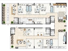 Modelo de Clínica Médica - 333 m² privativos | Aschneider Absolut Business – Salas Comerciais no  Higienópolis - Porto Alegre - Rio Grande do Sul