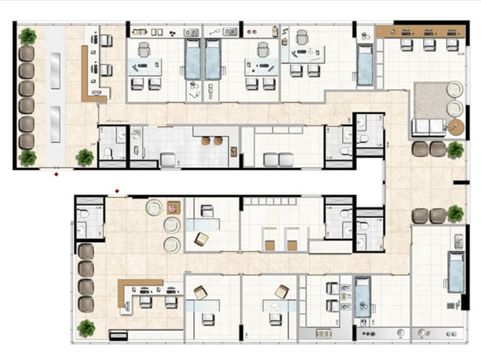Modelo de Clínica Médica - 333 m² privativos | Aschneider Absolut Business – Higienópolis - Porto Alegre - Rio Grande do Sul Modelo de Clínica Médica - 333 m² privativos | Aschneider Absolut Business – Salas Comerciais no Higienópolis - Porto Alegre - Rio Grande do Sul