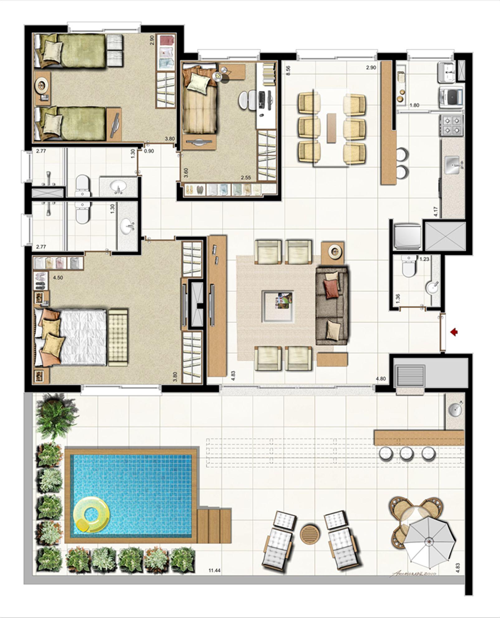Apto. Cobertura - 167 m² priv. - 158 m² área total - Sugestão de decoração | Punto Riserva Lindóia – Jardim Lindóia - Porto Alegre - Rio Grande do Sul Apto. Cobertura - 167 m² priv. - 158 m² área total - Sugestão de decoração | Punto Riserva Lindóia – Apartamento no Jardim Lindóia - Porto Alegre - Rio Grande do Sul