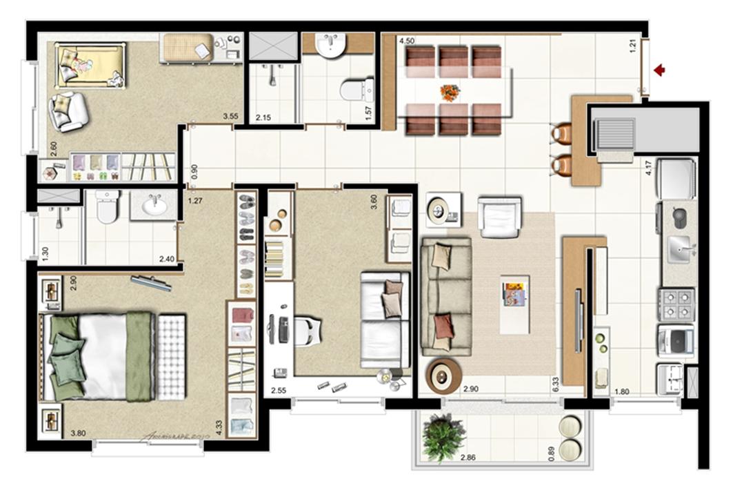Opção 2 dorm. com suíte e Gabinete - 84 m² priv. - 133 m² área total | Punto Riserva Lindóia – Jardim Lindóia - Porto Alegre - Rio Grande do Sul Opção 2 dorm. com suíte e Gabinete - 84 m² priv. - 133 m² área total | Punto Riserva Lindóia – Apartamento no Jardim Lindóia - Porto Alegre - Rio Grande do Sul