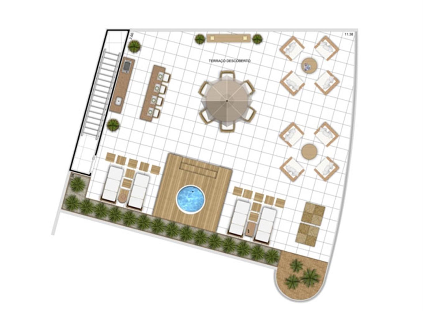 PLANTA - APTO TIPO E - DUPLEX SUPERIOR - 305 m²  | In Mare Bali – Apartamento no  Distrito Litoral de Cotovelo - Parnamirim - Rio Grande do Norte