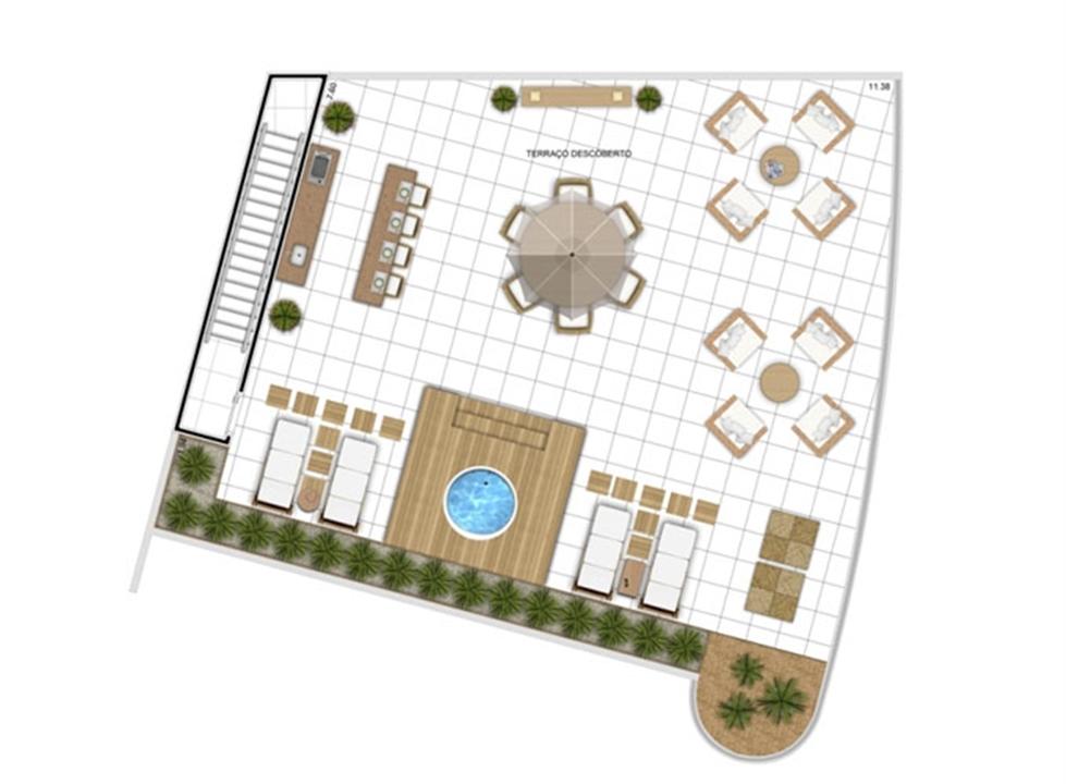 PLANTA - APTO TIPO E - DUPLEX SUPERIOR - 305 m² | In Mare Bali – Distrito Litoral de Cotovelo - Parnamirim - Rio Grande do Norte PLANTA - APTO TIPO E - DUPLEX SUPERIOR - 305 m² | In Mare Bali – Apartamento no Distrito Litoral de Cotovelo - Parnamirim - Rio Grande do Norte
