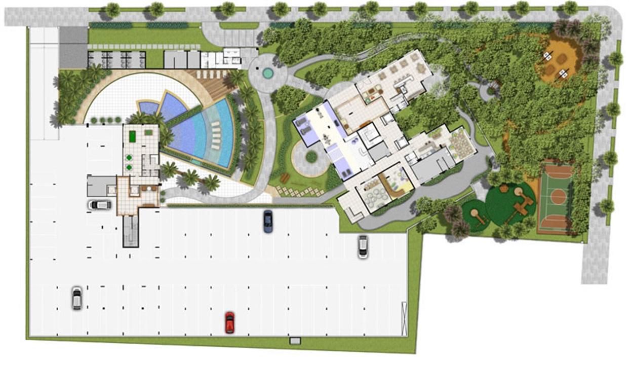 Perspectiva ilustrada Estrutura e Lazer | Villa Mimosa Vita Insolaratta – Centro - Canoas - Rio Grande do Sul Perspectiva ilustrada Estrutura e Lazer | Villa Mimosa Vita Insolaratta – Apartamento no Centro - Canoas - Rio Grande do Sul