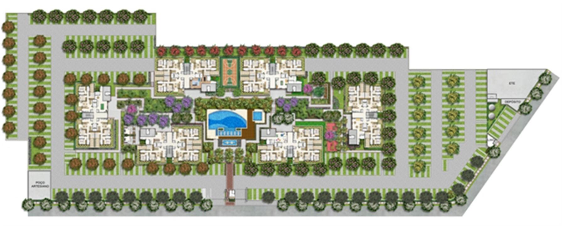 Implantação | Novo Sttilo Home Club – Nova Parnamirim - Parnamirim - Rio Grande do Norte Implantação | Novo Sttilo Home Club – Apartamento na Nova Parnamirim - Parnamirim - Rio Grande do Norte