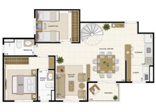 Planta Inferior Duplex 132 m² com Sala Ampliada | Novo Sttilo Home Club – Apartamento na  Nova Parnamirim - Parnamirim - Rio Grande do Norte