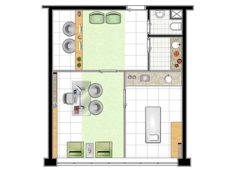 Dermatologia   60 m² privativos | Praia de Belas Prime Offices – Salas Comerciais	no  Praia de Belas - Porto Alegre - Rio Grande do Sul